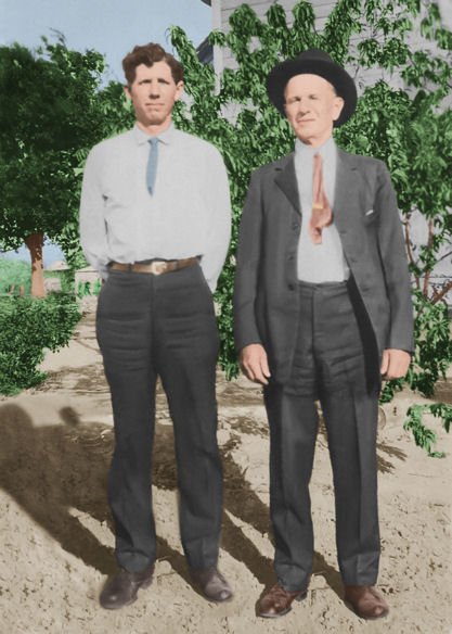 John Bunyan Wood and his father, Henry Parks Wood.